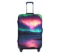 Kfjghhl Funda de equipaje lavable con luces del norte oscuras, protector de maleta de moda para equipaje de viaje de 18 a 32 pulgadas, White, XL