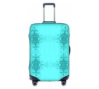 Kfjghhl Funda protectora lavable para equipaje, color verde azulado, se adapta a la funda de equipaje de viaje de 18 a 32 pulgadas, White, M