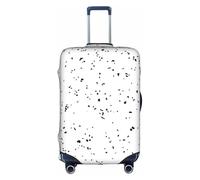 Kfjghhl Funda protectora lavable para equipaje de 18 a 32 pulgadas, color negro y blanco, White, L