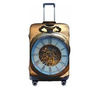 Kfjghhl Gears Clock Bronze Century - Funda lavable para equipaje, protector de maleta de 18 a 32 pulgadas, White, L