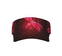 Kfjghhl Gorra deportiva abstracta con diseño de libélula roja, visera de sarga, ajustable, para hombres y mujeres, protección UV de verano, gorra de playa