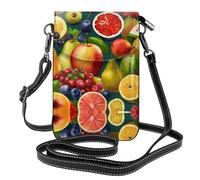 Kfjghhl Healthy Food - Bolsos cruzados pequeños para mujer, de piel vegana, ligeros, para teléfono celular, cartera