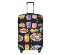 Kfjghhl Healthy Food - Funda lavable para equipaje, protector de maleta a la moda, se adapta a funda de equipaje de viaje de 18 a 32 pulgadas, White, S