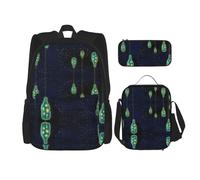 Kfjghhl Hermosa botella de Under The Night Sky - Estuche para lápices, mochila para el almuerzo para niños y niñas, juego de mochila escolar para estudiantes universitarios, laptop y estudiante de