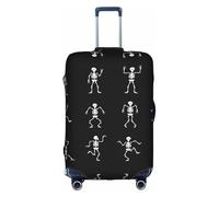 Kfjghhl Interesante funda de equipaje lavable con diseño de esqueleto, protector de maleta de 18 a 32 pulgadas, White, S