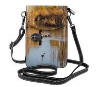 Kfjghhl Loon Nature Bird - Bolsos cruzados pequeños para mujer, ligeros, de cuero vegano, para teléfono celular, cartera