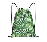 Kfjghhl Mochila deportiva con cordón de hoja de plátano, color verde, bolsa de gimnasio para mujeres, hombres, niños, deportes al aire libre, Black, M, Vacaciones