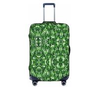 Kfjghhl Monstera Deliciosa Banana Palm - Funda de equipaje lavable a la moda, protector de maleta para equipaje de viaje de 18 a 32 pulgadas, White, L