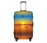 Kfjghhl Reeds by The River - Funda protectora lavable para equipaje de viaje de 45 a 81 cm, White, L