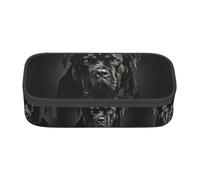 Kfjghhl Rottweiler - Estuche grande para papel pintado, para niñas y niños, con compartimentos con cremallera