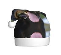 Kfjghhl Rottweiler - Gorro de Navidad para adultos, diseño de Papá Noel, accesorio de regalo