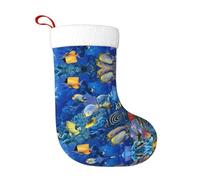 Kfjghhl Tropical Fishes - Calcetín de Navidad para adultos y niños, bolsas colgantes para decoración del hogar, bolsa de regalo