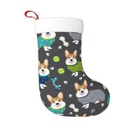 Kfjghhl Wear Clothes - Calcetines de Navidad para adultos y niños, diseño de perros corgi, bolsa de regalo para colgar