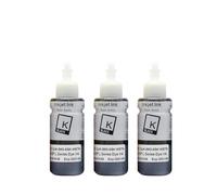 KFJHTWG Cartucho de Tinta 664 673 T673 Recarga de Tinta colorante Compatible con L1300 L1455 L800 L801 L805 L810 L850 L1800 L100 L101 L110 L111 L120 L130 L132 L200 L201ink(3PCS-BK)