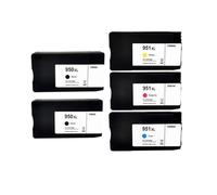 KFJHTWG Cartuchos de Tinta compatibles 950xl 951xl para Usar con 8100 8600 8610 8620 8630 251DW 276DW Impresoras(BK BK C M Y)