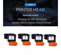 KFJHTWG COMPABLE DE IMPRESIÓN REMANUFAFACTURA Compatible con ELISCUNTO 30 90R 130 para 85 84 Modelos C5019A C9420A C9421A C9422A C9423A C9424A(C9420A Cyan)