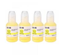 KFJHTWG Tinta de Pigmento Compatible GI-86 GI16 para impresoras de la Serie GX GX3080 GX4080 GX5080 GX6080 GX7080 GX5010 GX6010 GX7010(GI-86 16 4pcs Yellow)