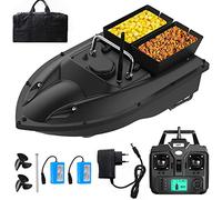 KFJZGZZ Barco Cebador Pesca con Control Remoto GPS, Barco de Cebo de Pesca Inteligentes, Barco Cebador Carpfishing Impermeable con 2 Contenedores de Cebo y Batería de 12000mAh, Utilice 5-6 Horas