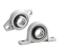 KFL08 KP08 KFL000 KP000 KFL001 KP001 Soporte de eje de cojinete Rodamientos esféricos de aleación de zinc con bloque de almohada (1 unidad)(KFL001 12mm)
