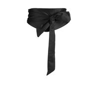 KFLY Cinturón de vestir para mujer cinturón de satén para dama de honor para vestido de noche vestido de fiesta (Negro, Talla única)