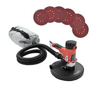 KFPOERTFGD Lijadora de paneles de yeso 1200 W, lijadora de pared | Incluye 6 discos abrasivos, cabezal giratorio, mango ergonómico