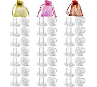 KFPPLXQ Protectores de talón para hierba, 21 pares, 4 tamaños, transparente, Claro, 42 Piece Assortment