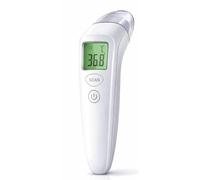 KFT-22 - Termómetro Infrarrojo Sin Contacto para Bebés y Adultos - Preciso ±0,2°C - Medición en 1 Segundo - Pantalla LCD con Luz - Memoria de Registros - Uso Médico en Casa