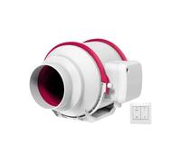 KFVMVTDW Amplificador de flujo diagonal del ventilador escape conducto(DPT10-20A 4 inch 100-110mm)