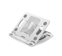 KFVMVTDW Soporte de enfriamiento físico del soporte de enfriamiento del cuaderno de escritorio del soporte plegable ajustable(WHITE)