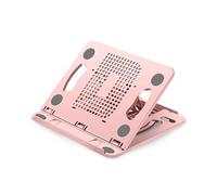 KFVMVTDW Soporte de enfriamiento físico del soporte de enfriamiento del cuaderno de escritorio del soporte plegable ajustable(Pink)