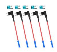 Kfwfuaee 15 A/20 A Automobilschaltungsadapter 5pcs Kupferlegierungskontakten Sicherungsungen Box Lösung für LED Leuchten Detektoren schnell Install die Autoelektronik Sicherungsadapter