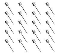 Kfwfuaee 20 agujas de repuesto para pelota deportiva, de acero inoxidable, inflables, con agujero para inflar aire, voleibol