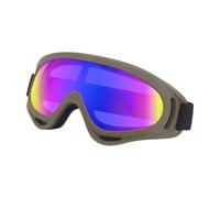 Kfwfuaee 3. Gafas de esquí térmicas, cinta de nailon y lente resistente a los golpes, para motociclismo, senderismo, actividades de invierno, gafas ajustables para motos de nieve