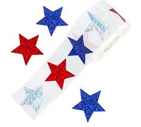 Kfwfuaee 500 piezas de pegatinas de estrellas brillantes para niños recompensas pegatinas brillantes para aulas y suministros de maestros autoadhesivos 1 pulgada