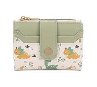 Kfwfuaee Billetera de mujer Simple Billetera Bifold Monedero de cuero de la PU Cartera corta delgada billetera pequeña Billetera de la Biblia monedero compacto para mujer, verde
