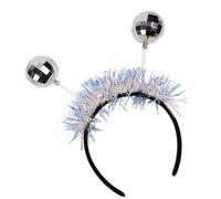 Kfwfuaee Brillante discoteca temática tocado efecto resplandor accesorio de peluquería seguro para Halloween, cosplay, cumpleaños, discoteca, bola de pelo