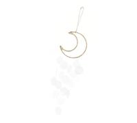 Kfwfuaee Capiz Blanco Concha Luna Windchimes Estilos Costeros Hecho A Mano Colgante Atrapasueños Decoración Mejora Estética Jardín Casa