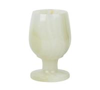 Kfwfuaee Copa de vino afgano de jade artesanal adecuado para decoración del hogar y exhibición de oficina, copa de vino afgano tallada a mano