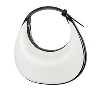 Kfwfuaee Crossbody Monedero Pequeños Bolsas de Media Rueda Mujeres Bolso de Mano de Moda Hobos Clutches Bolso Con Correa Ajustable Hobos Monedero, negro y blanco