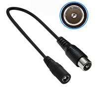 Kfwfuaee DC5521 a 3 pines/DC5525 cable de conversión hembra a macho/hembra adaptador línea de alambre para vehículos eléctricos coche equilibrado