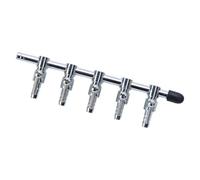 Kfwfuaee Distribuidor de gas de aire para acuarios de acero inoxidable, válvulas de circulación de gas equilibradas para aficionados, acuarios profesionales, tanques de pescado, regulador de flujo