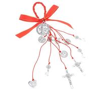 [Kfwfuaee] Elegante colgante cristiano de bendición, símbolo religioso, textura de aleación, adecuado para uso diario y culto