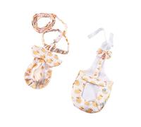 Kfwfuaee Equipo de entrenamiento para orinal para mascotas, 2 unidades, cinta de gais, impresión de pato, poliéster lavable, control de olores para cachorros, ajuste de arnés de pañales de pato