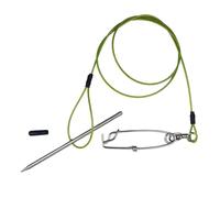 Kfwfuaee Fishstringer mit Clip Fischhalter zum Schnellspear Handspear Edelstahl Seilstringer Fischnadelhaken