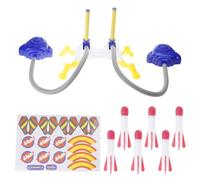 Kfwfuaee Juguete De Nave Espacial Aérea Motorizada para Niños Y Niñas Bombas Que Se Lanzan hasta 65 Pies para Diversión Aire Libre Bombas Lanzamiento Fácil De Nave Espacial Aérea Motorizada