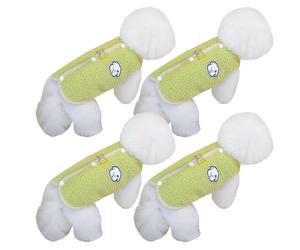 Kfwfuaee Paquete de 4 chalecos de forro polar para perros, juego económico para múltiples hogares para mascotas, calidez de invierno, cómodos cierres de espalda, chalecos para perros con apertura