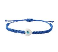 Kfwfuaee Pulsera de cuentas coloridas con diseños de ojos simbólicos joyas portátiles regalo unisex pulsera de cordón ajustable, talla única, como se describe