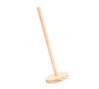 Kfwfuaee Pulsera de madera hecha a mano con brazo de mesa, soporte de exhibición, corbatas para el pelo, accesorios de grieta para salones de belleza y casas