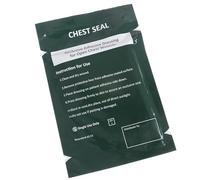 Kfwfuaee Sello de pecho médicamente ventilado, parches de emergencia, trauma, adhesivo para exteriores, herramienta médica, sellado de pecho, material de vendaje de emergencia, adhesivo para traumas