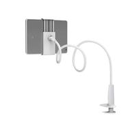 Kfwfuaee Soporte para Tableta con Cuello De Cisne para Cama con Brazo Ajustable De 70CM De Largo Y Doble Clip Estable Diseño De Lectura En Soporte para Cama